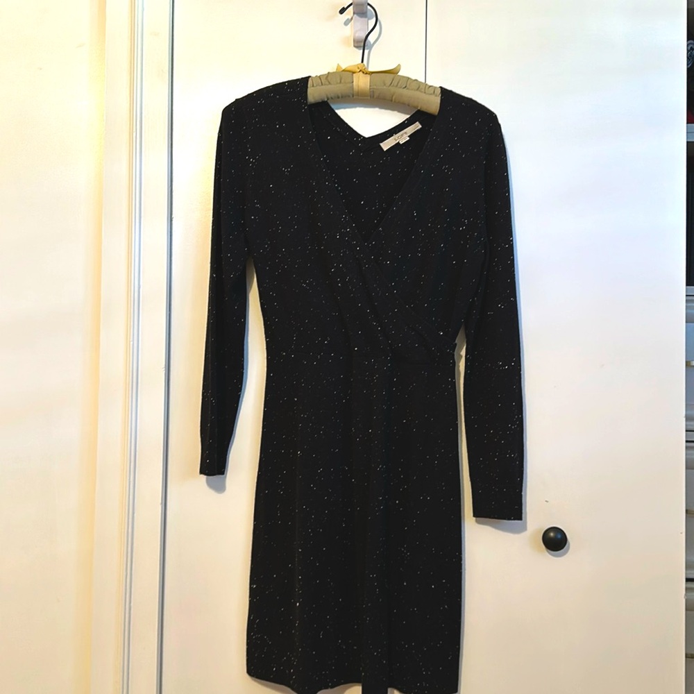 Faux wrap dress.